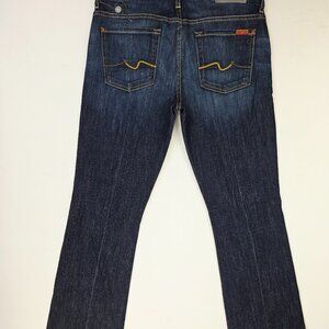 7 For All Mankind Size 31X36 Womens Kimmie Bootcut Blue Denim Jeans NWT USA
